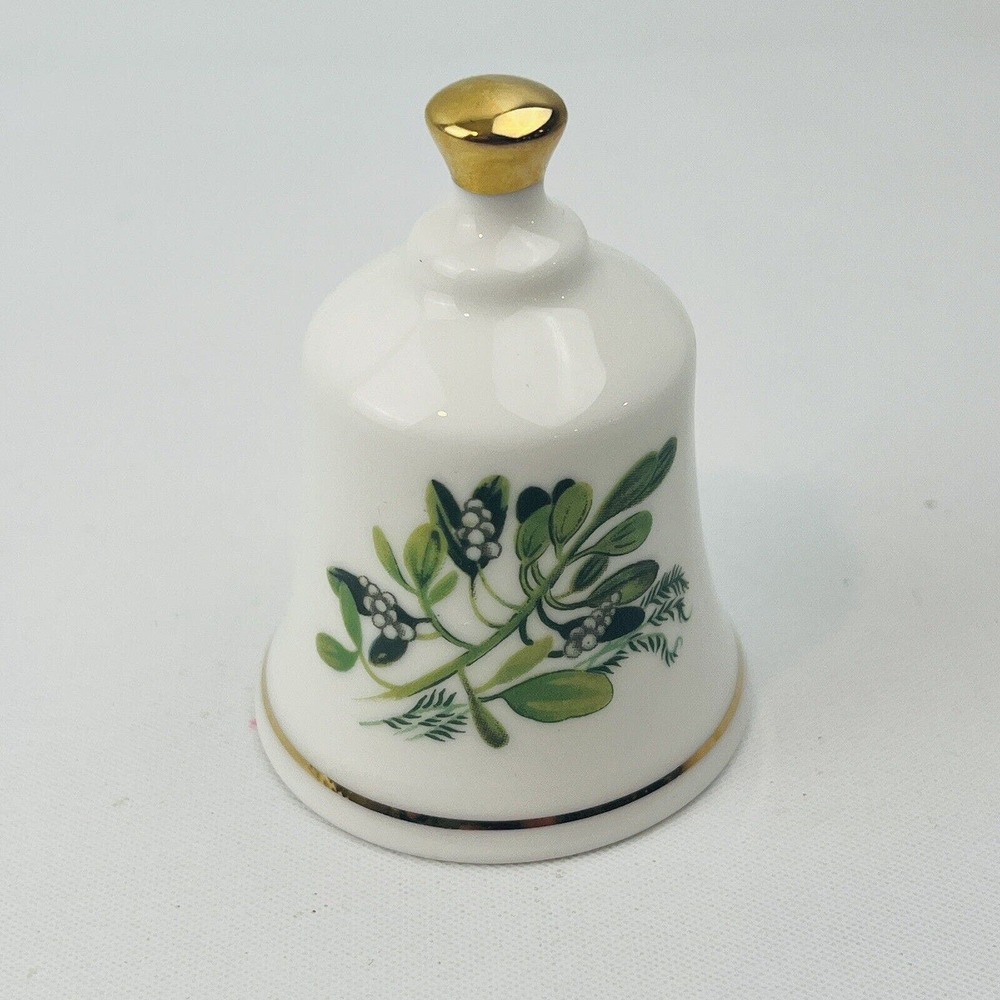 Danbury Mint Oklahoma Mistletoe Official State Flower Bell Collection